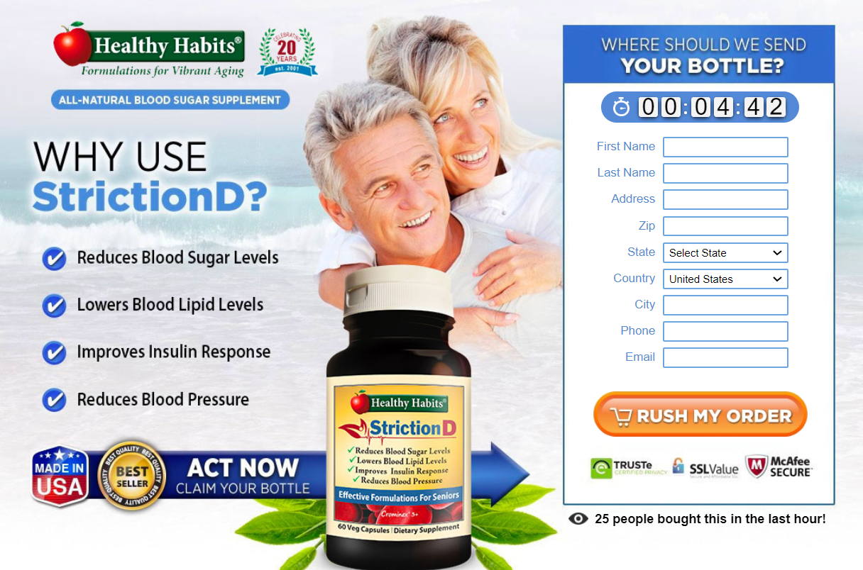 StrictionD Blood Sugar Reviews (StrictionD Benefits) StrictionD Manage Blood Sugar, Where To Buy StrictionD? StrictionD Price!