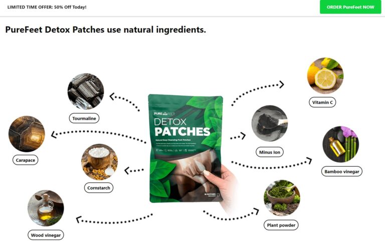 PureFeet Detox Patches Help Extract Harmful Toxins From Your Body Without Any Fffort, Remove Harmful Toxins!
