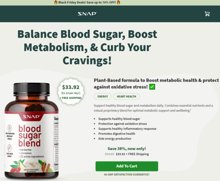 Blood Sugar Support Balance Blood Sugar, Boost Metabolism, & Curb Your Cravings, Supports Healthy Blood Sugar!