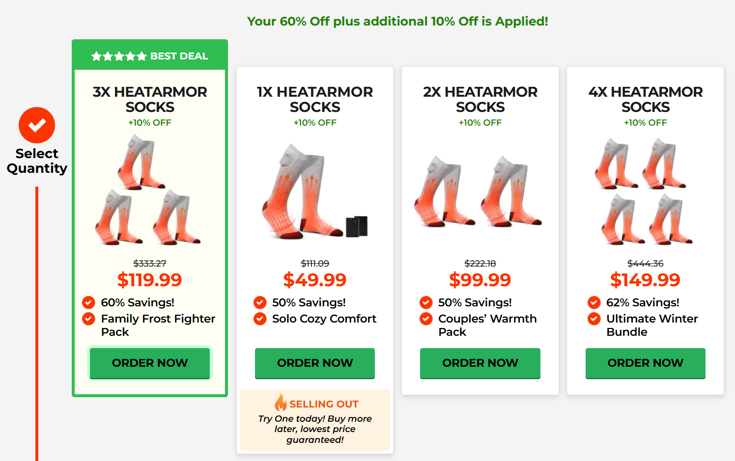 HeatArmor Heated Socks