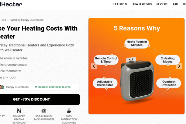 WellHeater UK Fast Heating For Instant Comfort, Perfect For Heating Any Room, Warm Even In The Deepest Freeze! WellHeater UK